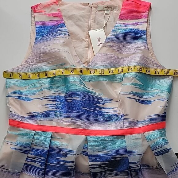 Rene Derhy NWT Aberdeen Dress in Multi Blue/Pink/White - Picture 8 of 12